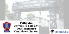 Patliputra University PhD PAT 2025 Exempted Candidates List Out
